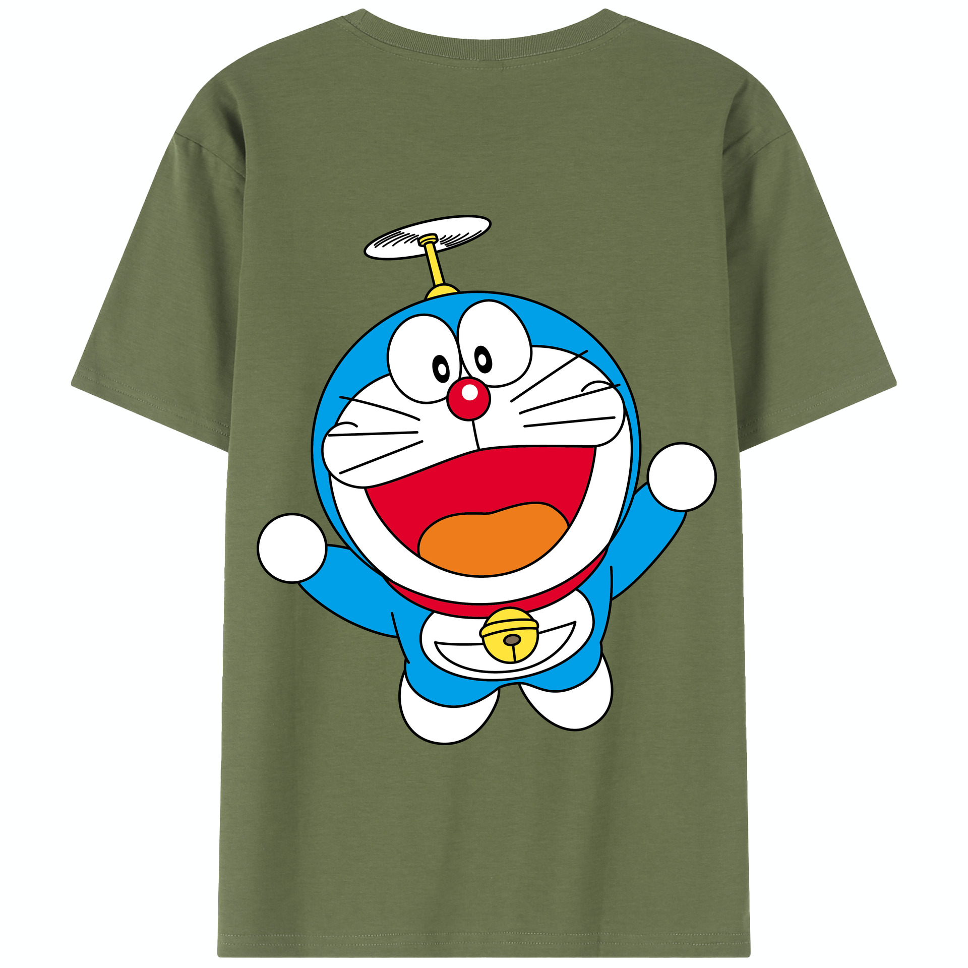 （画像用） ドラえもん Doraemon 綿100％半袖Tシャツ（背面プリント）
